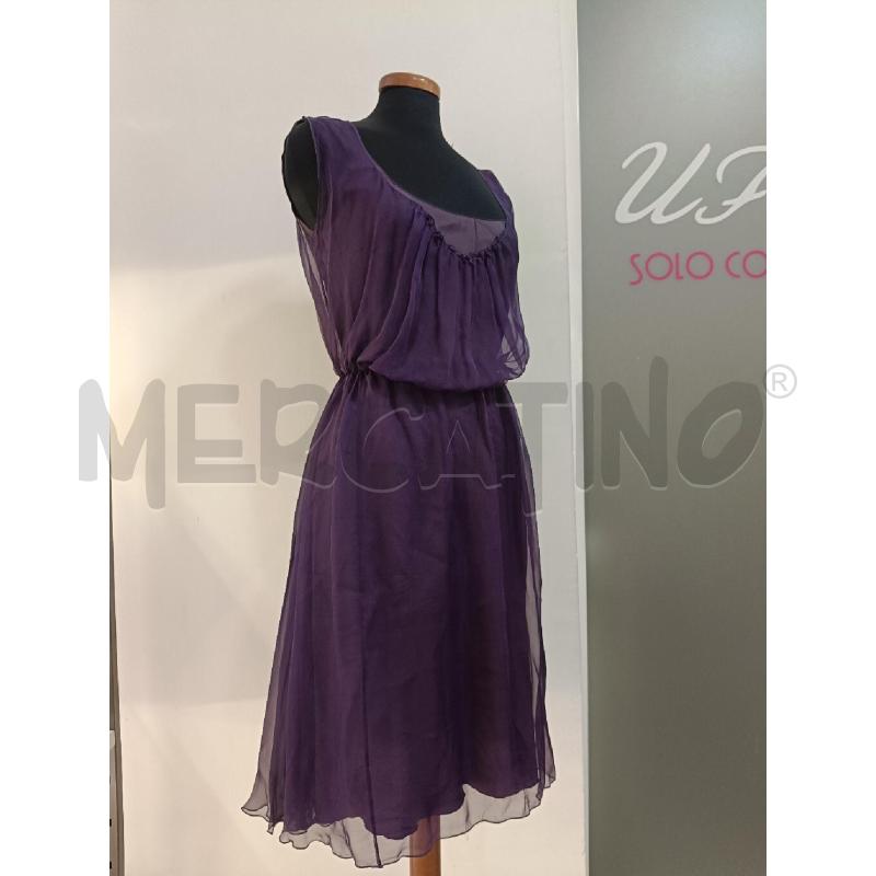 VESTITO DONNA ALBERTA FERRETTI VIOLA SETA 3PZ | Mercatino dell'Usato Roma gregorio vii 3
