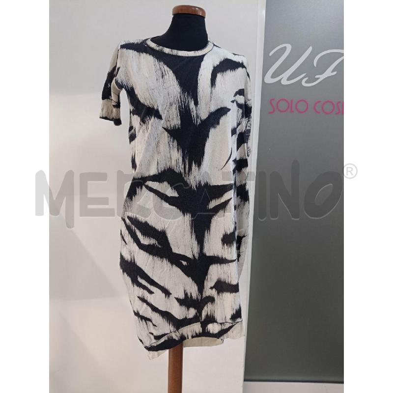 VESTITO DONNA ALEXANDER MCQUEEN BIANCO STELLE NERE SETA | Mercatino dell'Usato Roma gregorio vii 1