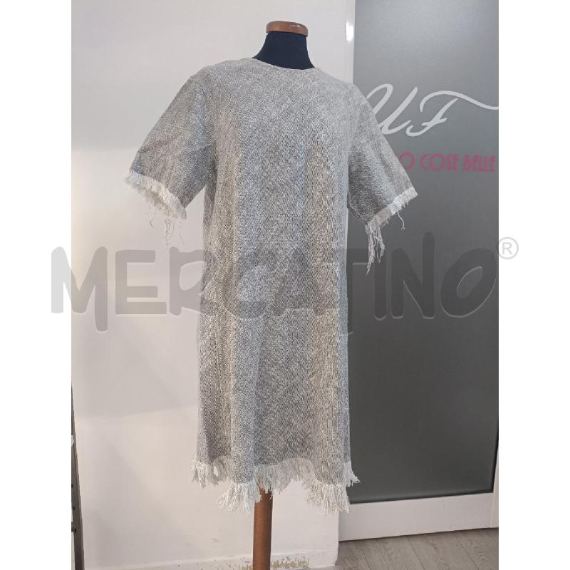 VESTITO DONNA ALEXANDER WANG GRIGIO PROFILI FRANGE BIANCHE | Mercatino dell'Usato Roma gregorio vii 1