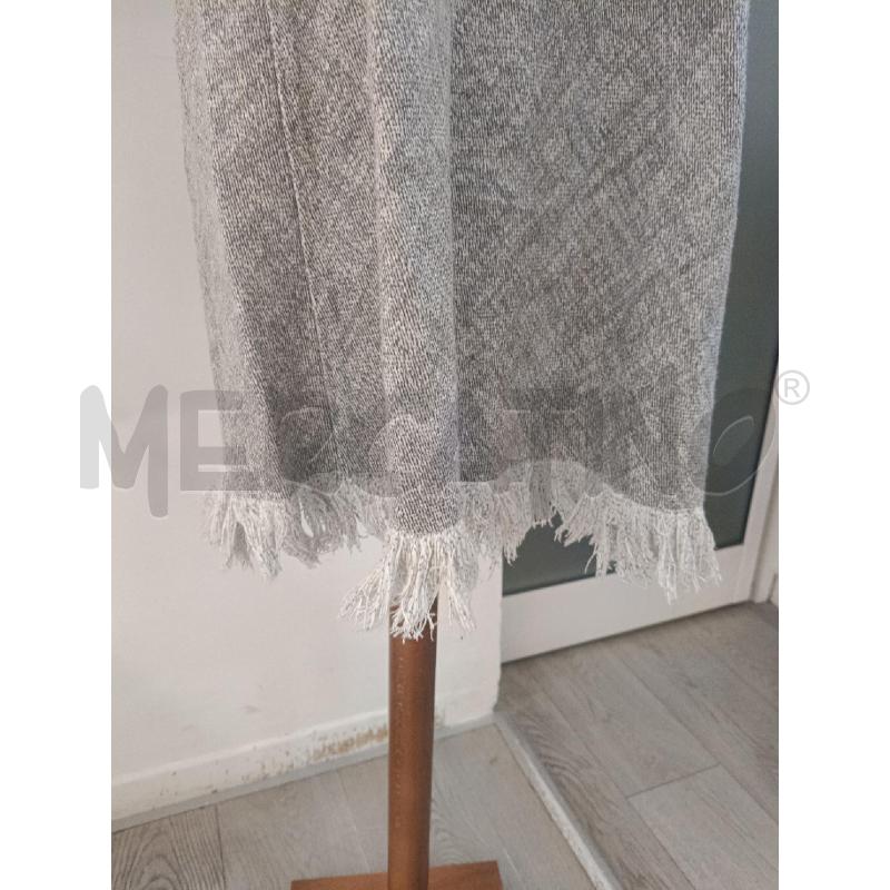 VESTITO DONNA ALEXANDER WANG GRIGIO PROFILI FRANGE BIANCHE | Mercatino dell'Usato Roma gregorio vii 2