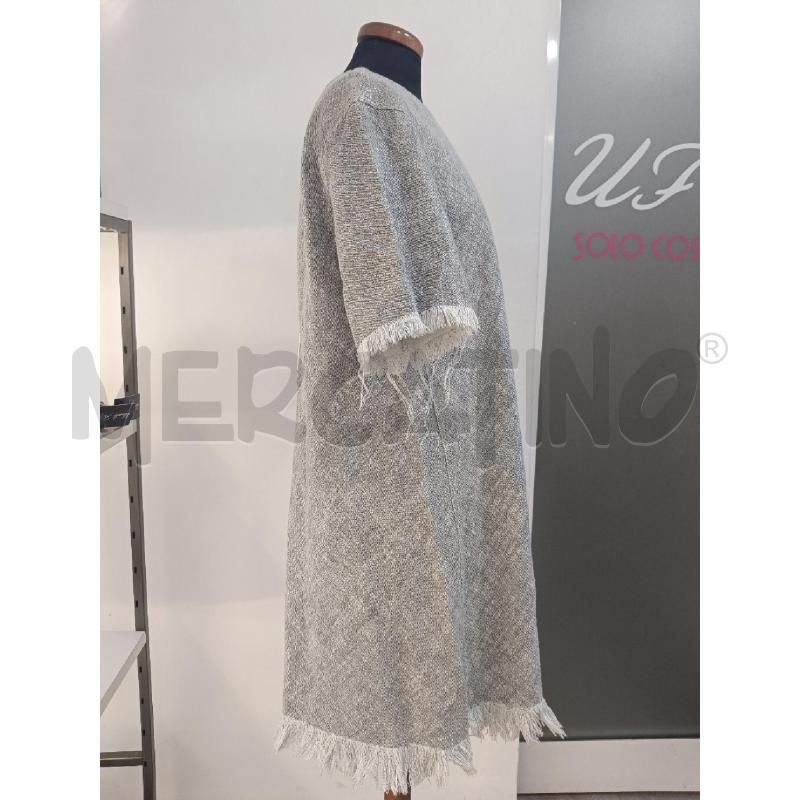 VESTITO DONNA ALEXANDER WANG GRIGIO PROFILI FRANGE BIANCHE | Mercatino dell'Usato Roma gregorio vii 3
