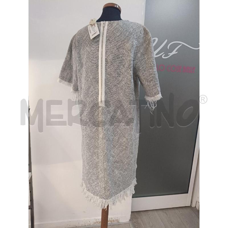 VESTITO DONNA ALEXANDER WANG GRIGIO PROFILI FRANGE BIANCHE | Mercatino dell'Usato Roma gregorio vii 4