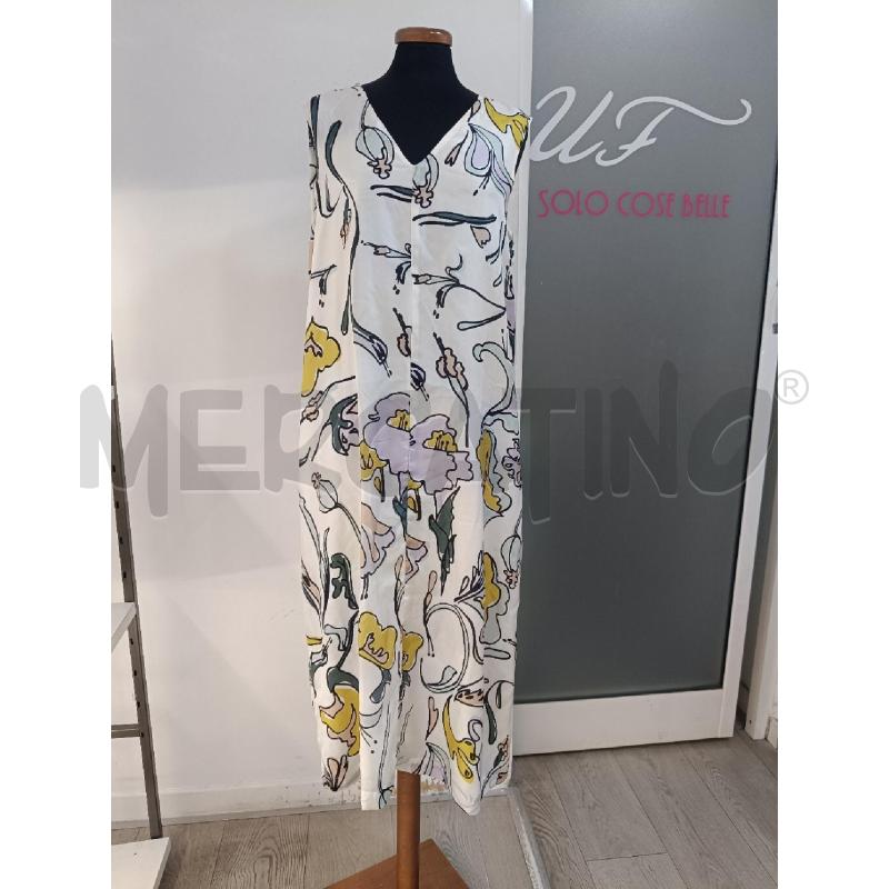 VESTITO DONNA ALYSI BIANCO FIORI | Mercatino dell'Usato Roma gregorio vii 1