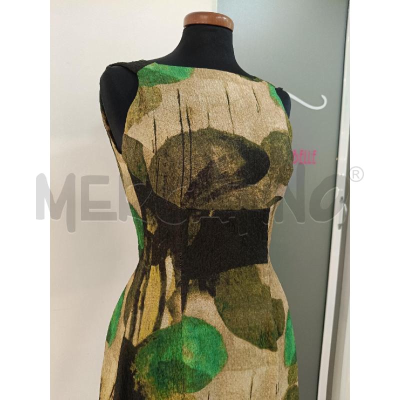 VESTITO DONNA ASPESI BEIGE FANT VERDE MISTO SETA | Mercatino dell'Usato Roma gregorio vii 2