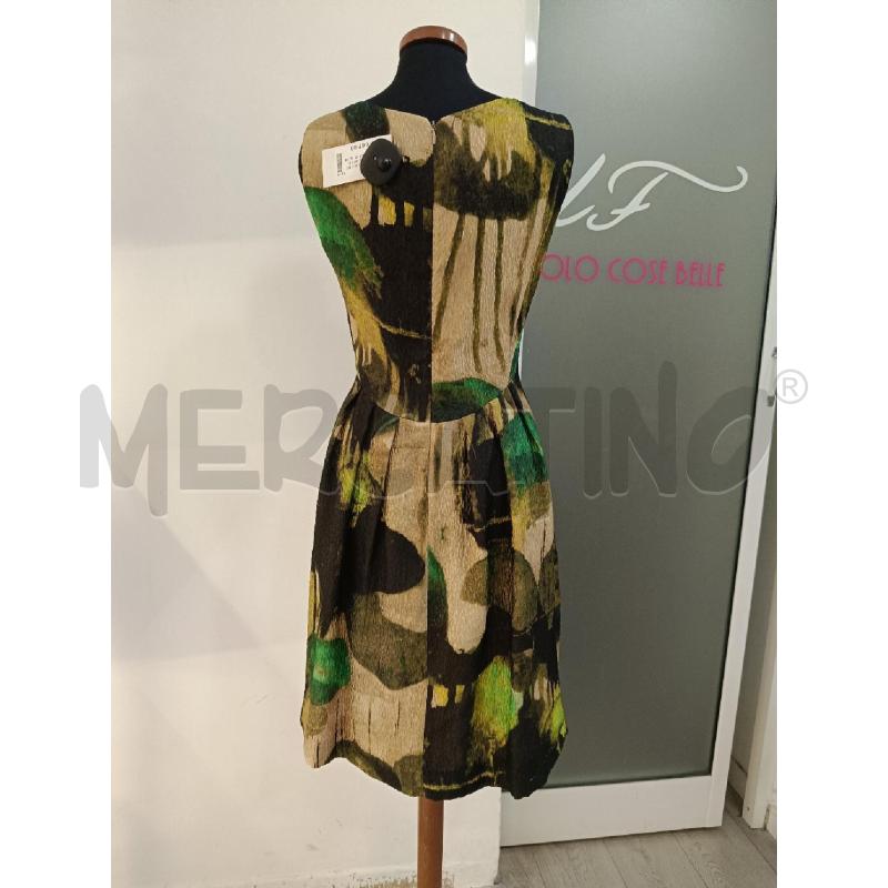 VESTITO DONNA ASPESI BEIGE FANT VERDE MISTO SETA | Mercatino dell'Usato Roma gregorio vii 4