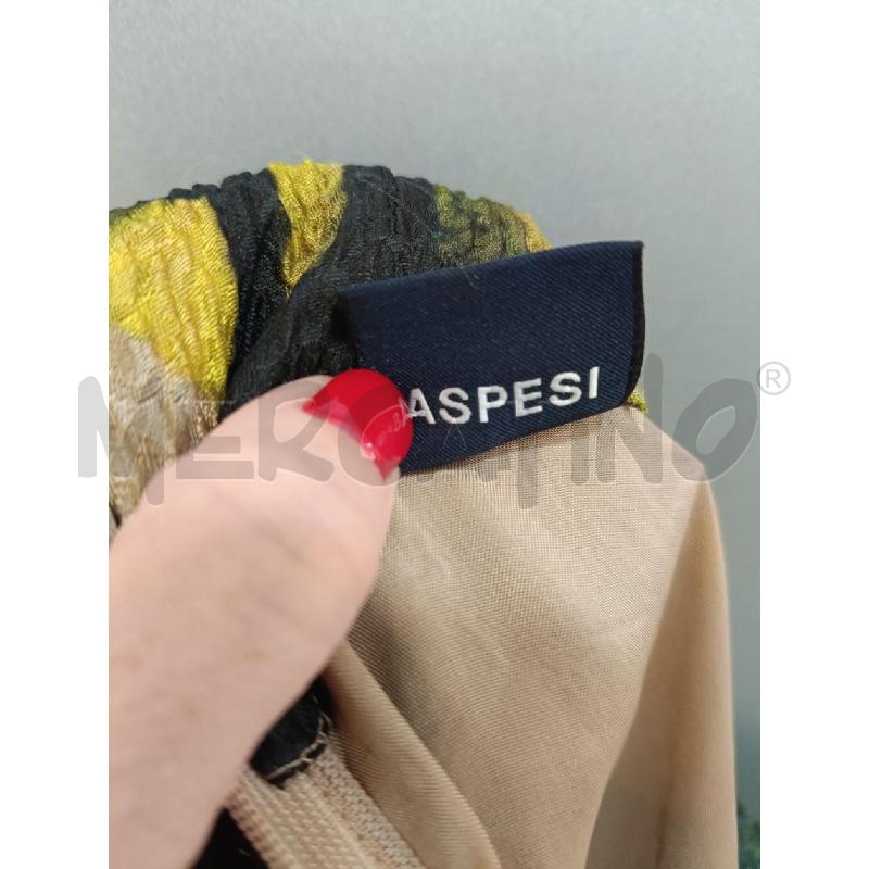 VESTITO DONNA ASPESI BEIGE FANT VERDE MISTO SETA | Mercatino dell'Usato Roma gregorio vii 5