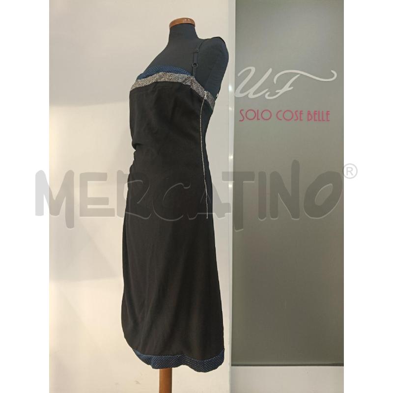 VESTITO DONNA BALENCIAGA NERO BORDO BLU | Mercatino dell'Usato Roma gregorio vii 2