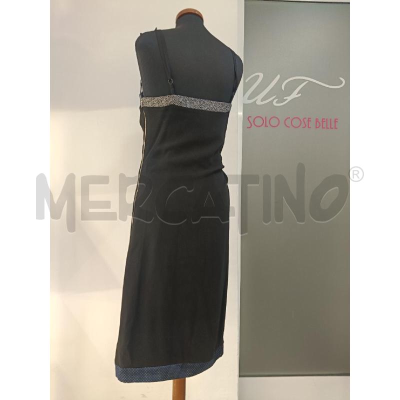 VESTITO DONNA BALENCIAGA NERO BORDO BLU | Mercatino dell'Usato Roma gregorio vii 3