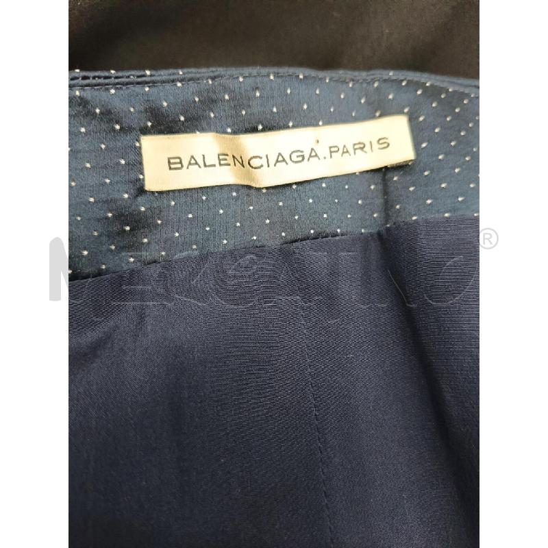 VESTITO DONNA BALENCIAGA NERO BORDO BLU | Mercatino dell'Usato Roma gregorio vii 4