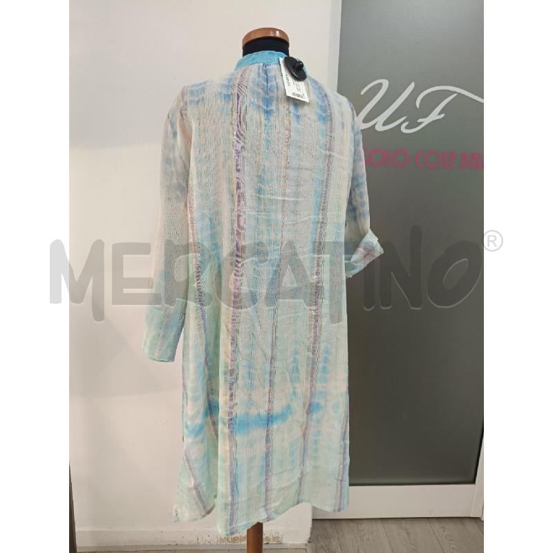 VESTITO DONNA CHEMISIER CAMOMILLA CELESTE LUREX STELLA MARINA | Mercatino dell'Usato Roma gregorio vii 4