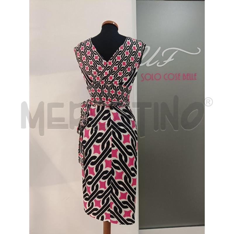 VESTITO DONNA DIANE VON  FURSTMBERG FUCSIA NERA BIANCA | Mercatino dell'Usato Roma gregorio vii 3