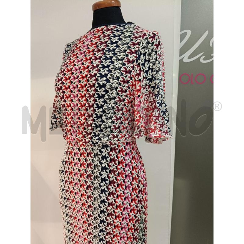 VESTITO DONNA DIFF TESSIILE CROCHET ROSSO BLU BIANCO | Mercatino dell'Usato Roma gregorio vii 2
