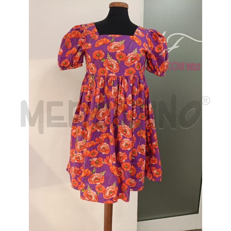 VESTITO DONNA DOLCE&GABBANA VIOLA PAPAVERI ROSSI | Mercatino dell'Usato Roma gregorio vii 1
