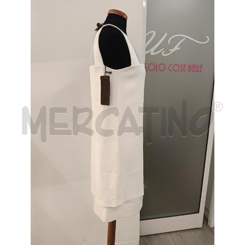 VESTITO DONNA ERMANNO SCERVINO BIANCO INT TRASP | Mercatino dell'Usato Roma gregorio vii 3