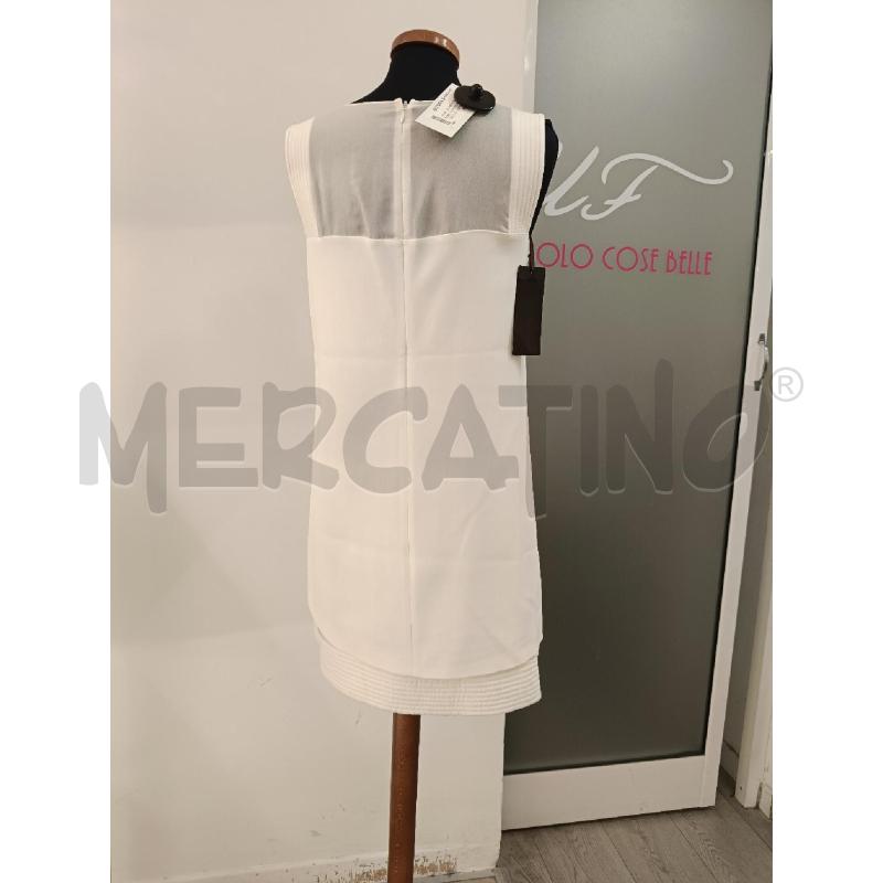 VESTITO DONNA ERMANNO SCERVINO BIANCO INT TRASP | Mercatino dell'Usato Roma gregorio vii 4