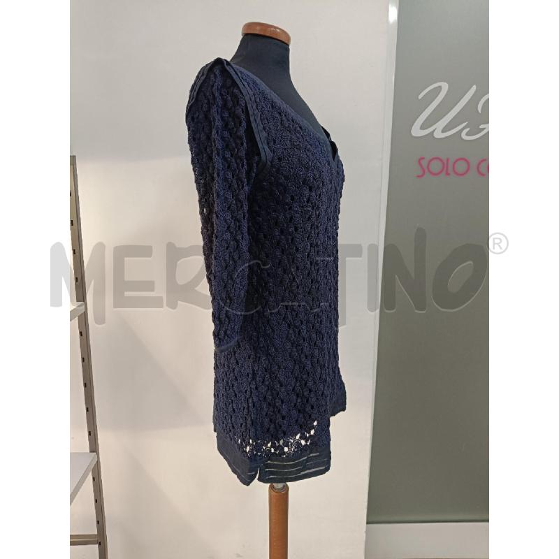 VESTITO DONNA ERMANNO SCERVINO BLU RICAMI | Mercatino dell'Usato Roma gregorio vii 3