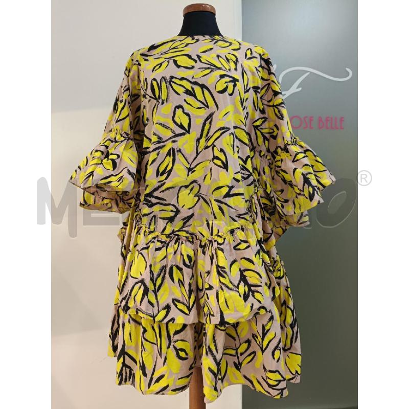 VESTITO DONNA ESSENTIEL BEIGE FANTASIA GIALLA | Mercatino dell'Usato Roma gregorio vii 1