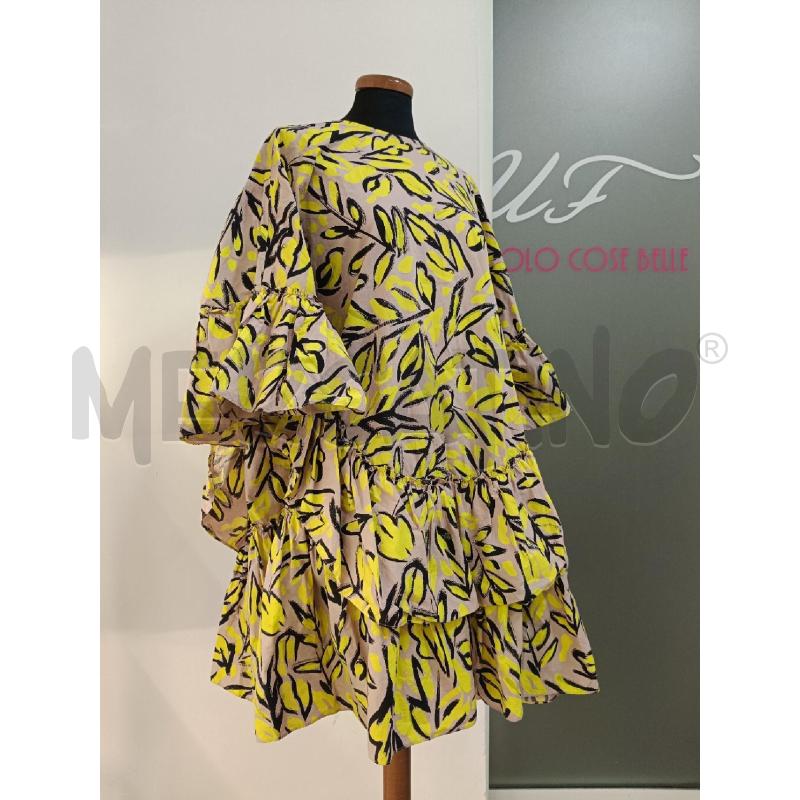 VESTITO DONNA ESSENTIEL BEIGE FANTASIA GIALLA | Mercatino dell'Usato Roma gregorio vii 2