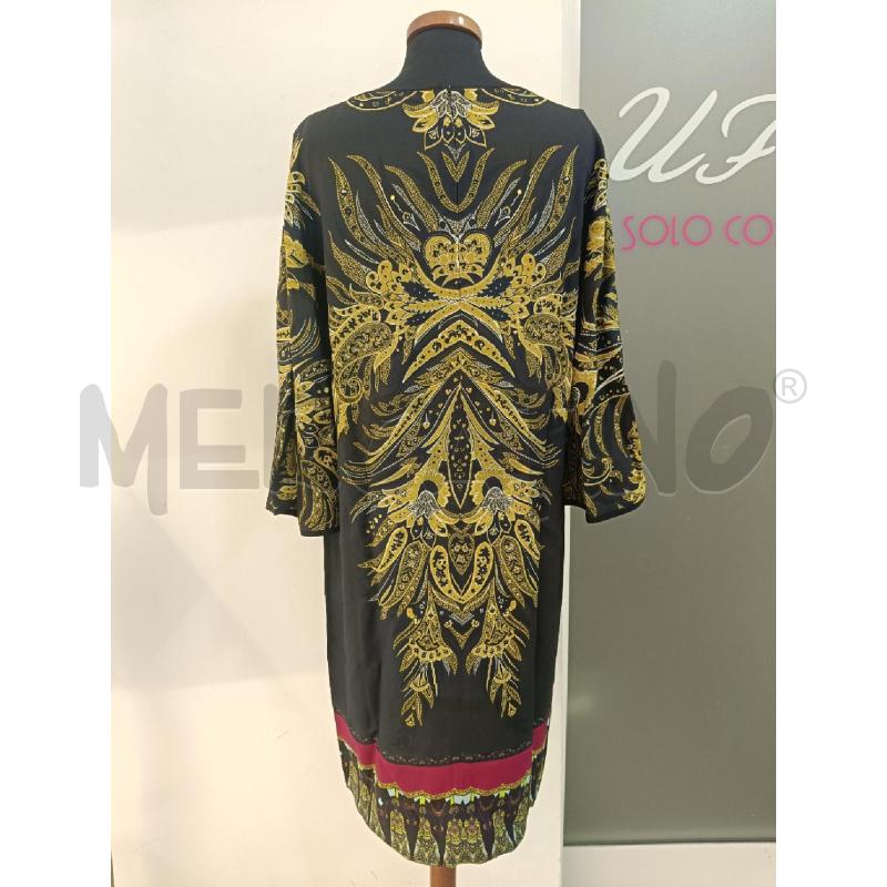 VESTITO DONNA ETRO NERO FANTASIA FIORI GIALLI | Mercatino dell'Usato Roma gregorio vii 3