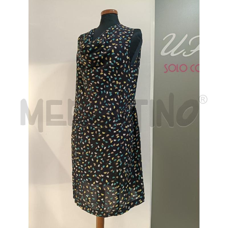 VESTITO DONNA GERARD DAREL NERO FANTASIA GIALLA VERDE | Mercatino dell'Usato Roma gregorio vii 2