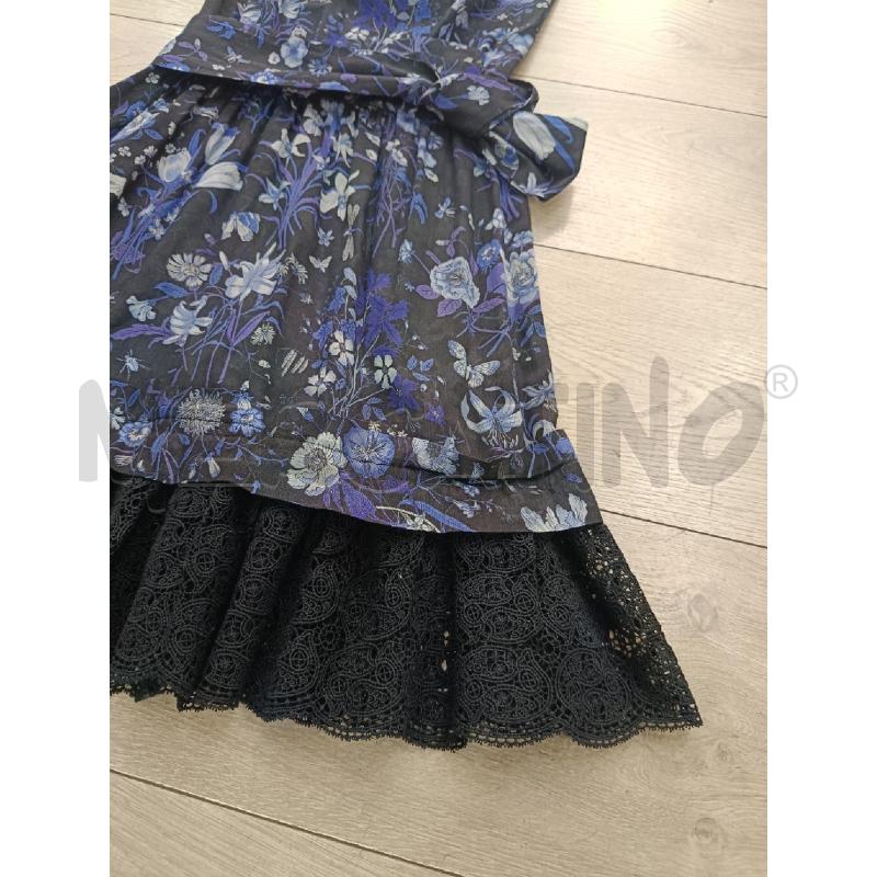 VESTITO DONNA GUCCI NERO FANTASIA VIOLA FIORI | Mercatino dell'Usato Roma gregorio vii 2