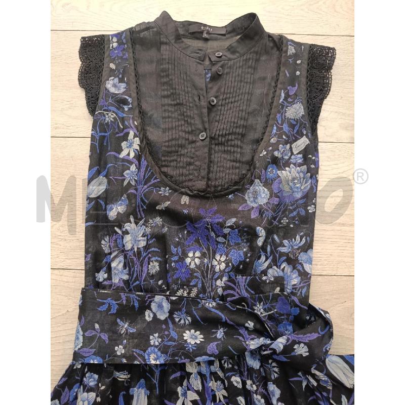 VESTITO DONNA GUCCI NERO FANTASIA VIOLA FIORI | Mercatino dell'Usato Roma gregorio vii 3