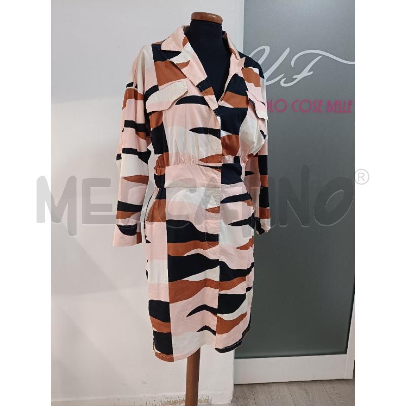VESTITO DONNA INTREND ROSA ZEBRATO | Mercatino dell'Usato Roma gregorio vii 1