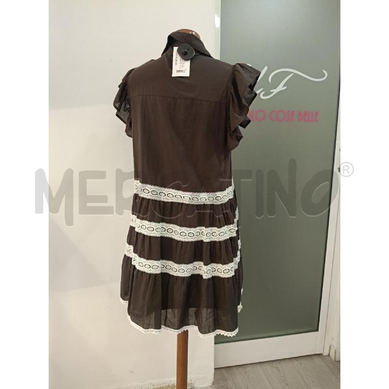 VESTITO DONNA LE STREGHE MARRONE PIZZO BIANCO | Mercatino dell'Usato Roma gregorio vii 4