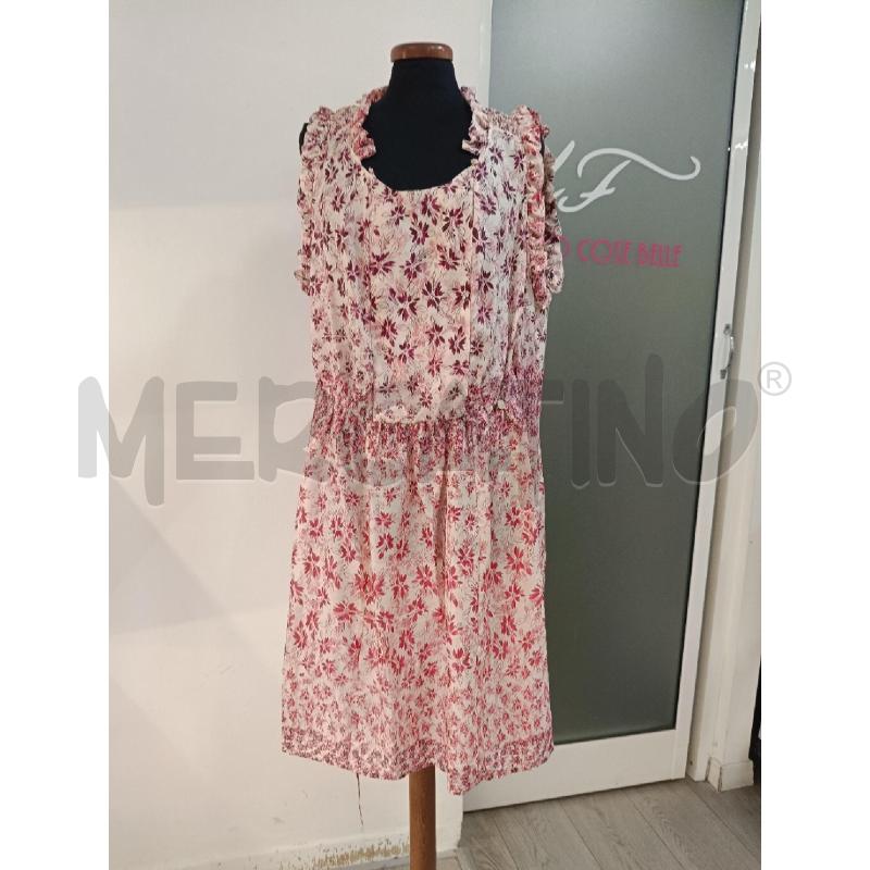 VESTITO DONNA LIU JO BEIGE FIORI FUCSIA SETA | Mercatino dell'Usato Roma gregorio vii 1