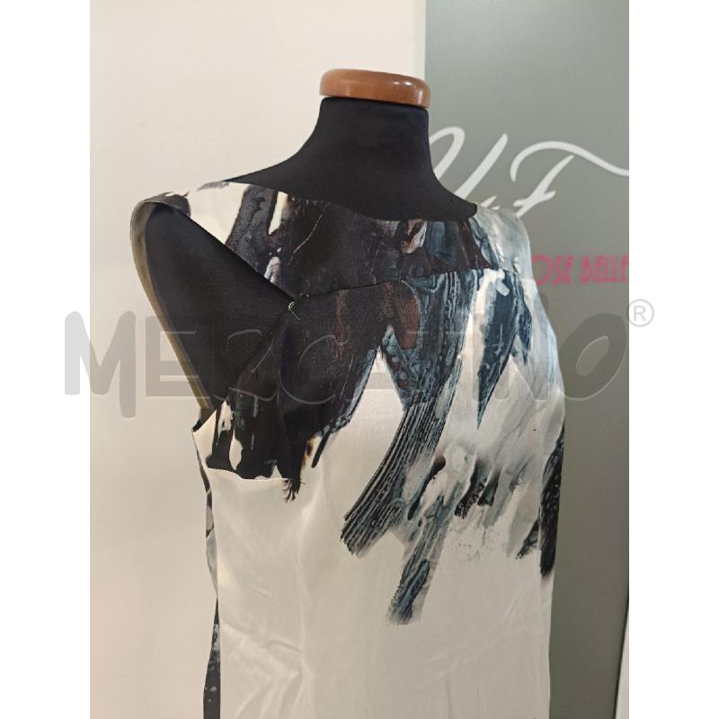 VESTITO DONNA MALLONI GRAY BIACNO NERO | Mercatino dell'Usato Roma gregorio vii 2