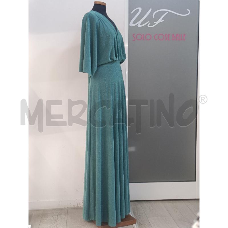 VESTITO DONNA MANUELA RIVA LUREX VERDE | Mercatino dell'Usato Roma gregorio vii 2