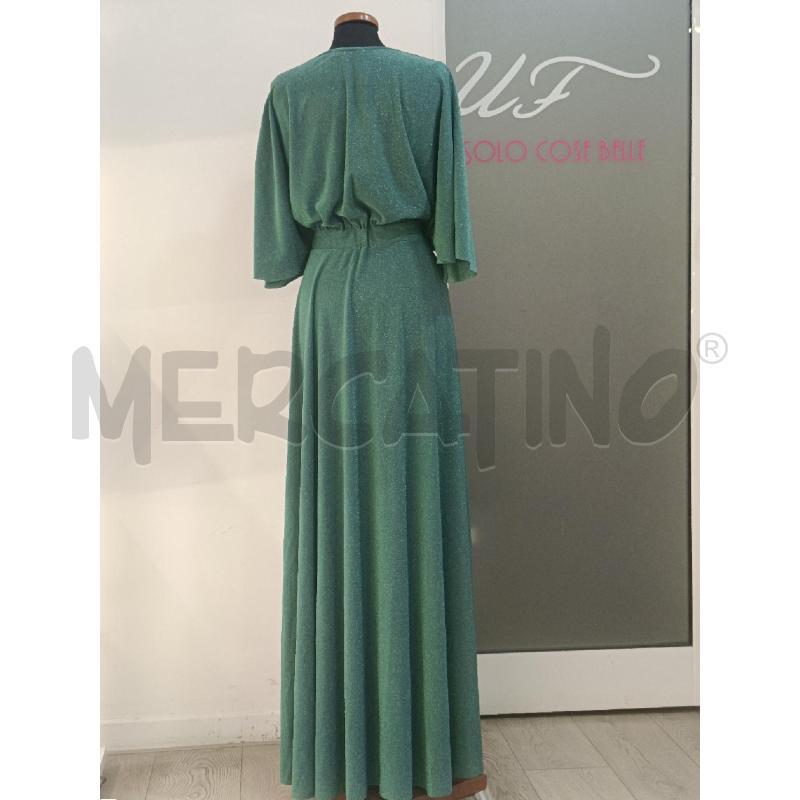 VESTITO DONNA MANUELA RIVA LUREX VERDE | Mercatino dell'Usato Roma gregorio vii 3