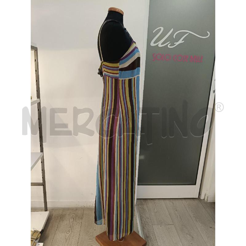 VESTITO DONNA MARELLA MARRONE RIGHE VERDI | Mercatino dell'Usato Roma gregorio vii 3