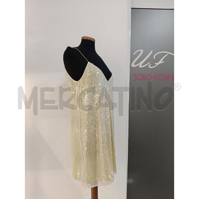 VESTITO DONNA MARIA VITTORIA PAOLILLO LIME PAILLETTES | Mercatino dell'Usato Roma gregorio vii 2