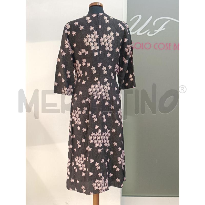 VESTITO DONNA MARNI NERO FIORI ROSA | Mercatino dell'Usato Roma gregorio vii 3