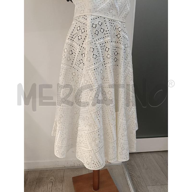 VESTITO DONNA MAX MARA BIANCO TRAF MISTO LINO | Mercatino dell'Usato Roma gregorio vii 2