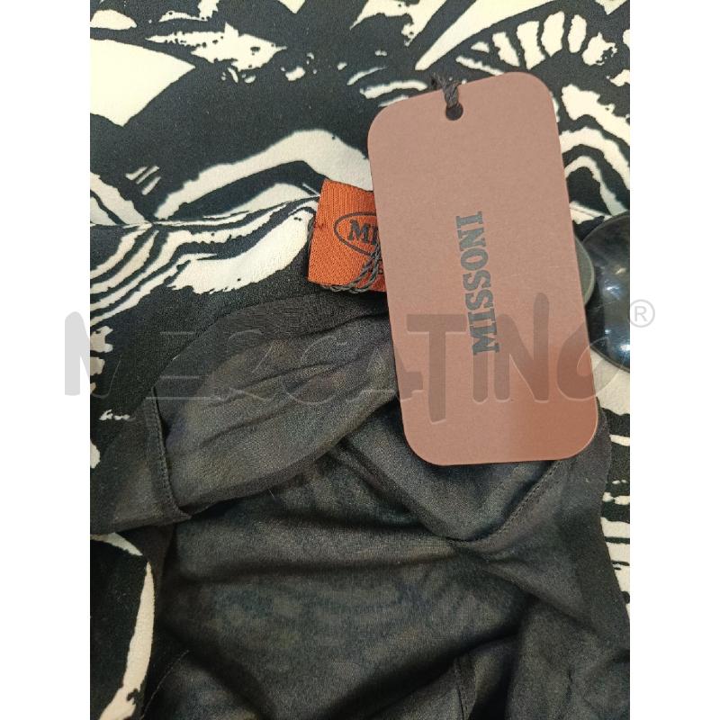 VESTITO DONNA MISSONI NERO FANTASIA BIANCA | Mercatino dell'Usato Roma gregorio vii 4