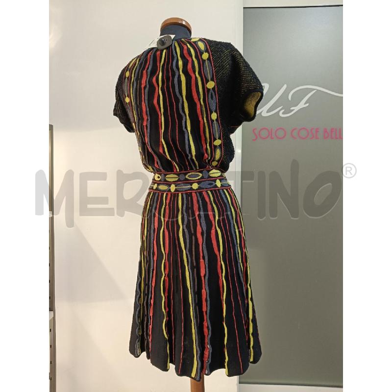 VESTITO DONNA MISSONI NERO GIALLO ROSSO | Mercatino dell'Usato Roma gregorio vii 3