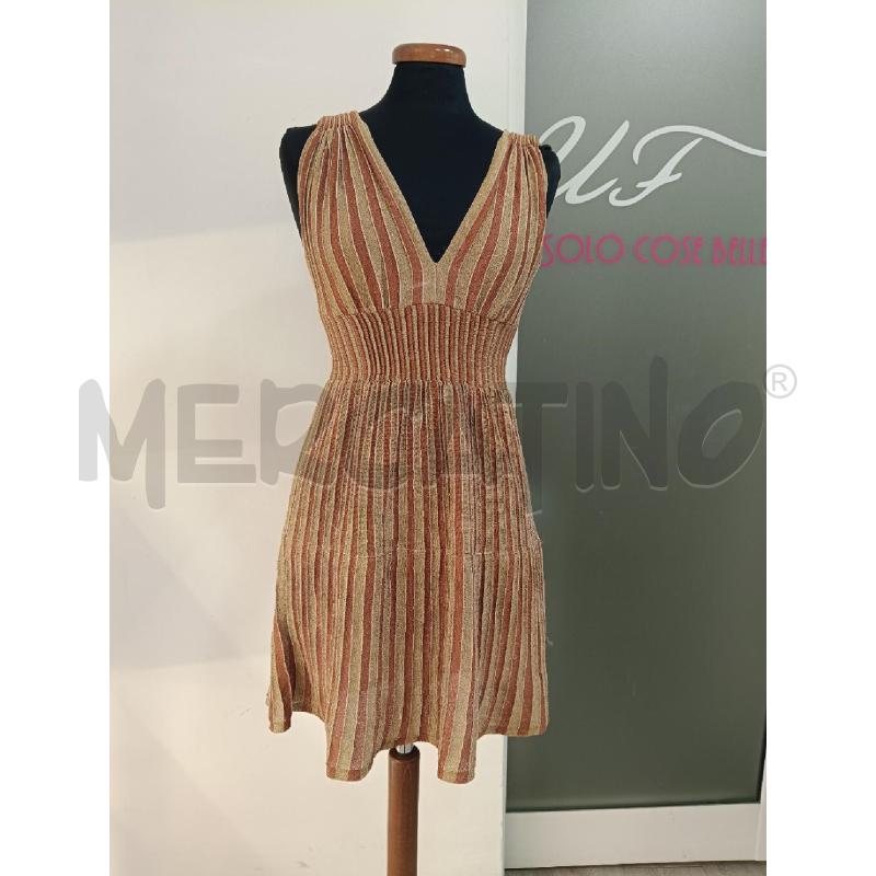 VESTITO DONNA MISSONI RIGHE ORO MARRONI | Mercatino dell'Usato Roma gregorio vii 1