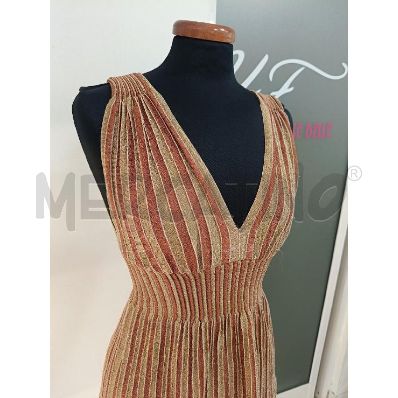 VESTITO DONNA MISSONI RIGHE ORO MARRONI | Mercatino dell'Usato Roma gregorio vii 2