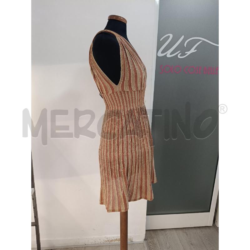 VESTITO DONNA MISSONI RIGHE ORO MARRONI | Mercatino dell'Usato Roma gregorio vii 3
