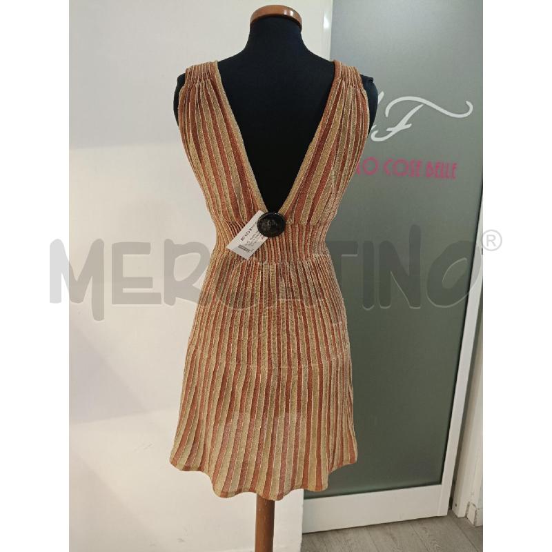 VESTITO DONNA MISSONI RIGHE ORO MARRONI | Mercatino dell'Usato Roma gregorio vii 4