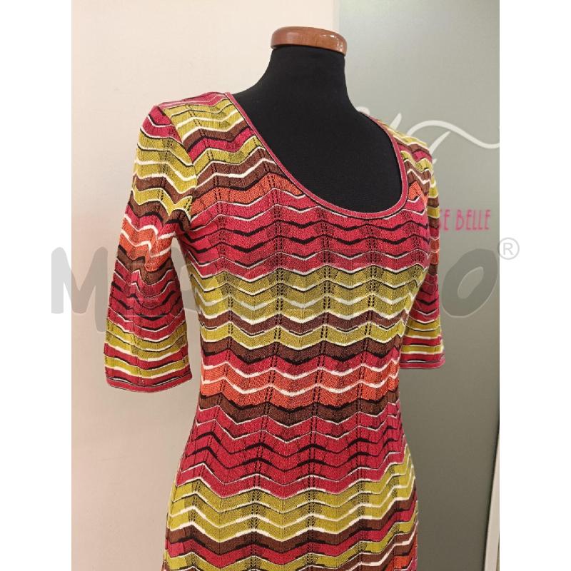 VESTITO DONNA MISSONI RIGHE ROSSE VERDI NERE BIANCHE | Mercatino dell'Usato Roma gregorio vii 2