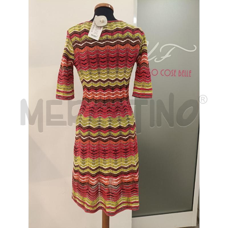 VESTITO DONNA MISSONI RIGHE ROSSE VERDI NERE BIANCHE | Mercatino dell'Usato Roma gregorio vii 4