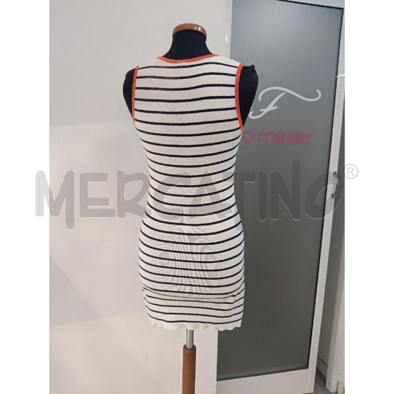 VESTITO DONNA MIU MIU DA RIV BIANCO RIGHE ANCORA ROSSA | Mercatino dell'Usato Roma gregorio vii 4