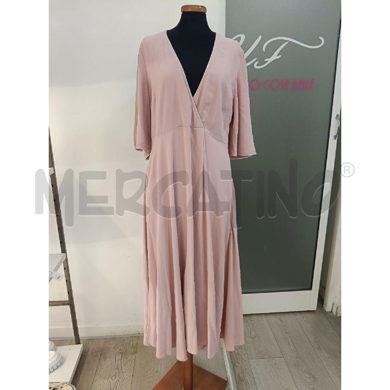 VESTITO DONNA OTTOD'AME ROSA LUNGO PROFILI STRASS | Mercatino dell'Usato Roma gregorio vii 1