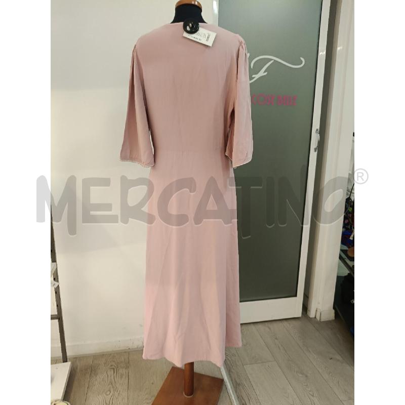 VESTITO DONNA OTTOD'AME ROSA LUNGO PROFILI STRASS | Mercatino dell'Usato Roma gregorio vii 4