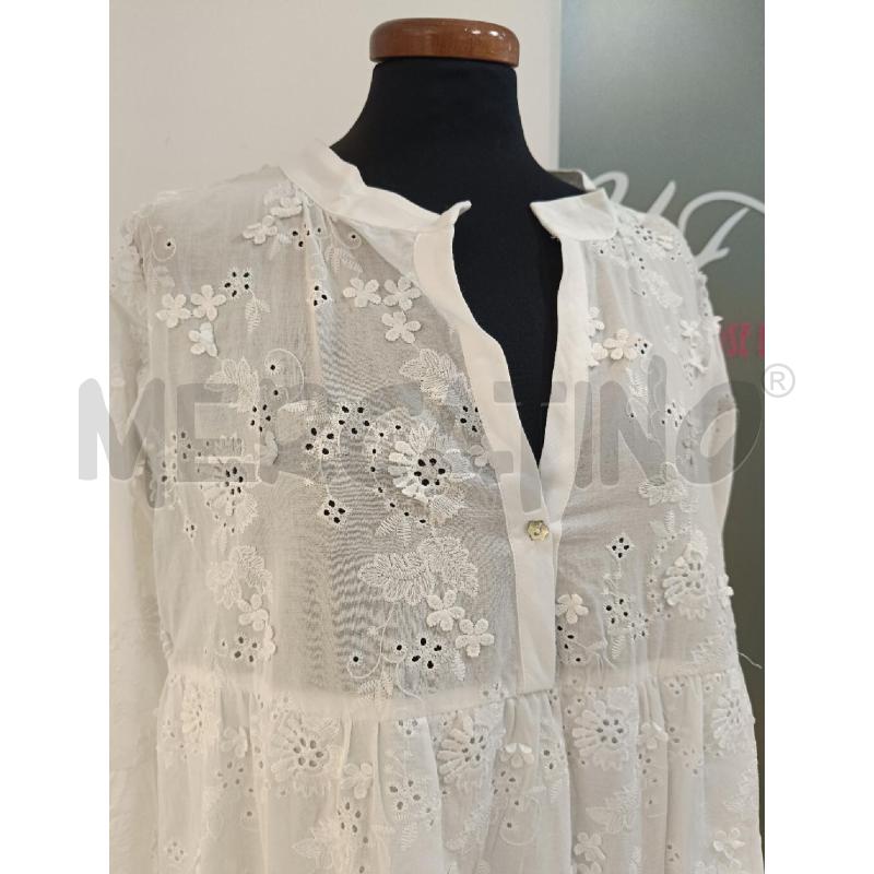 VESTITO DONNA PANAJI BIANCO FIORI | Mercatino dell'Usato Roma gregorio vii 2