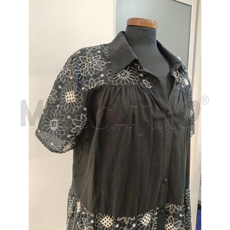 VESTITO DONNA PANAJI NERO FIORI BIANCHI | Mercatino dell'Usato Roma gregorio vii 2