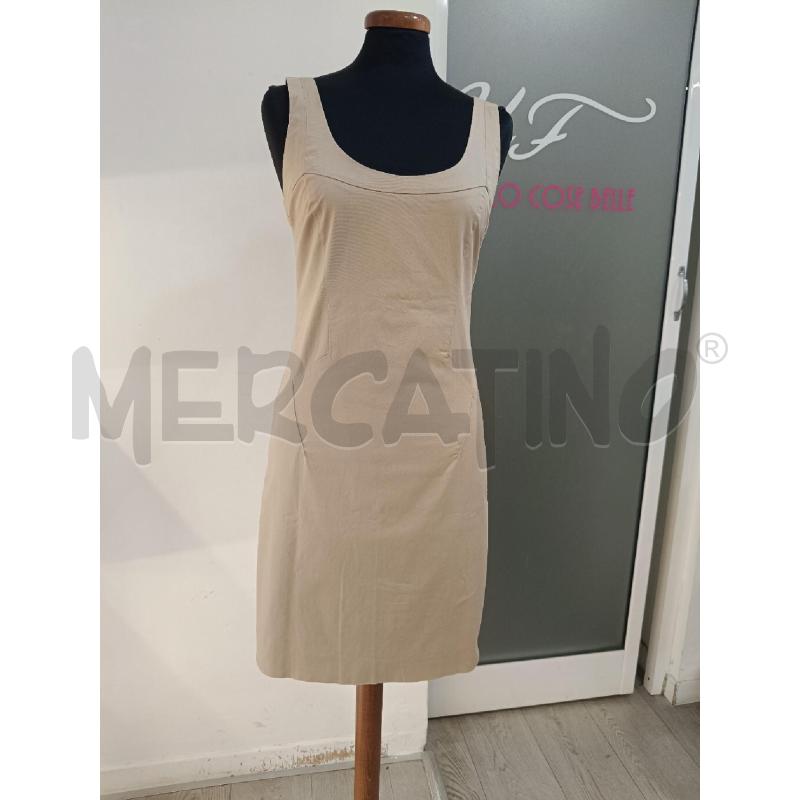 VESTITO DONNA PATRIZAI PEPE BEIGE BRETELLE | Mercatino dell'Usato Roma gregorio vii 1